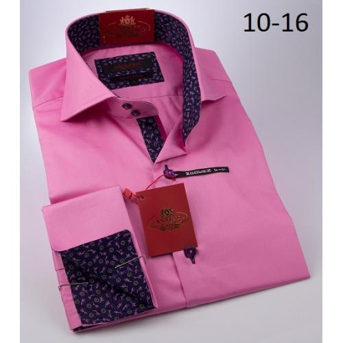 Axxess Pink / Purple Cotton Modern Fit Dress Shirt 10-16